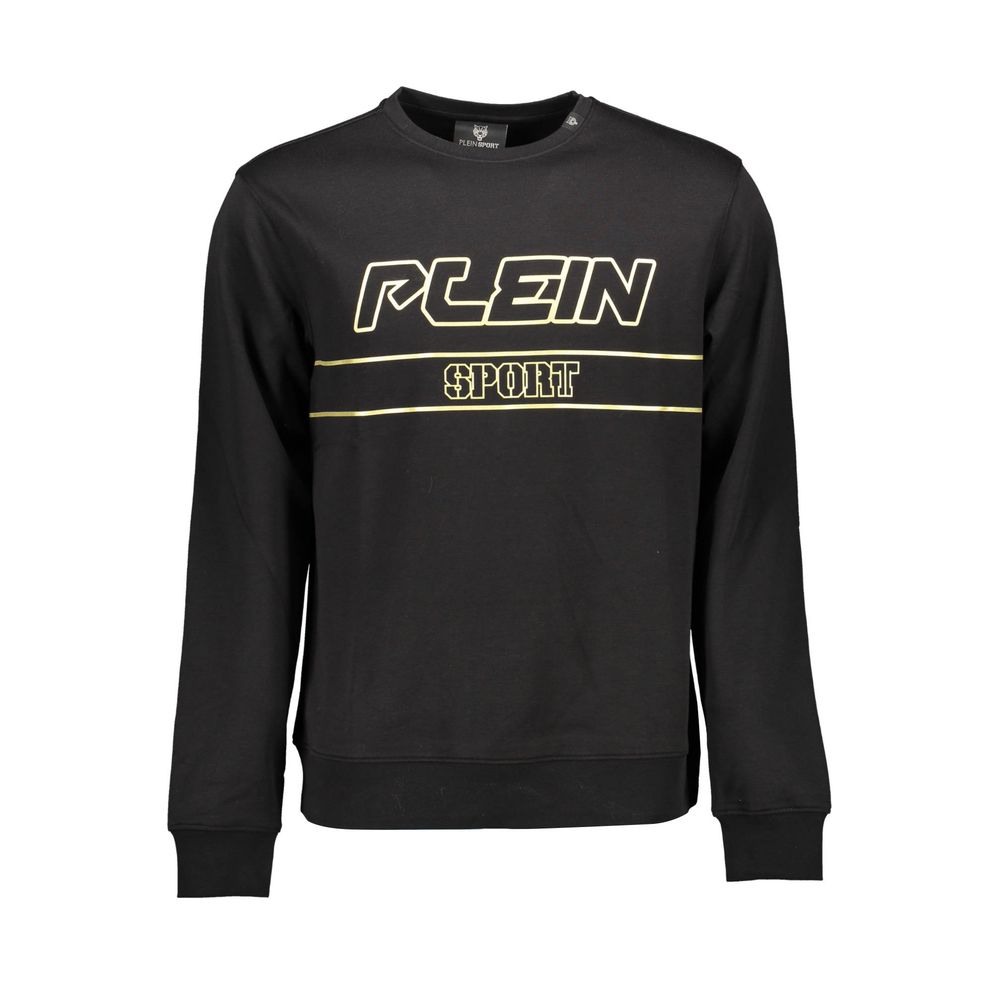 Plein Sport Black Cotton Men Sweater Mens Sweater
