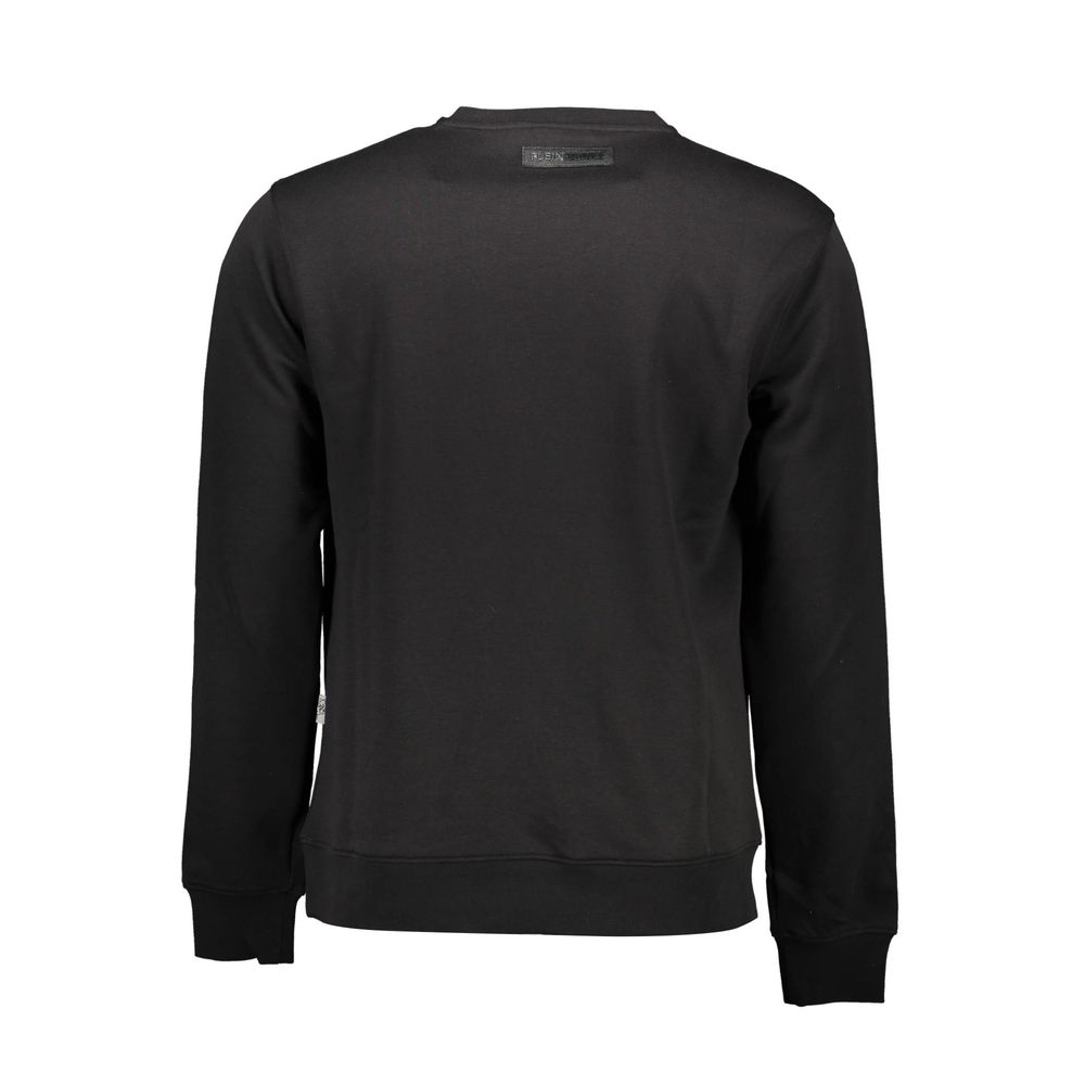 Plein Sport Black Cotton Men Sweater Mens Sweater