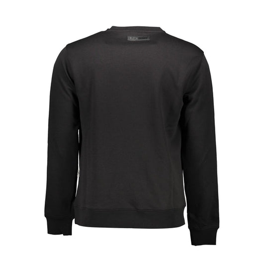 Plein Sport Black Cotton Men Sweater Mens Sweater