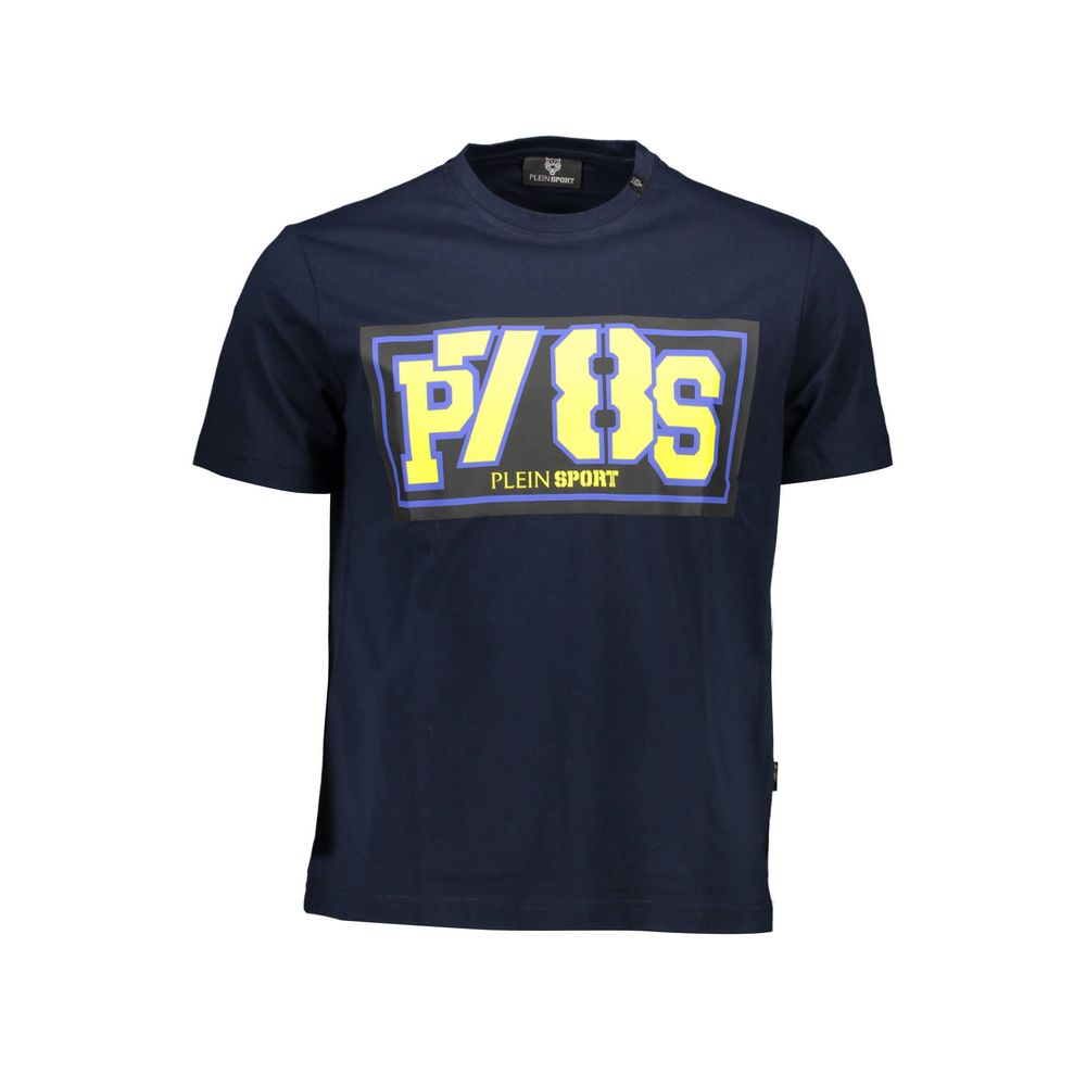 Plein Sport Blue Cotton Men T-Shirt Mens T-Shirt