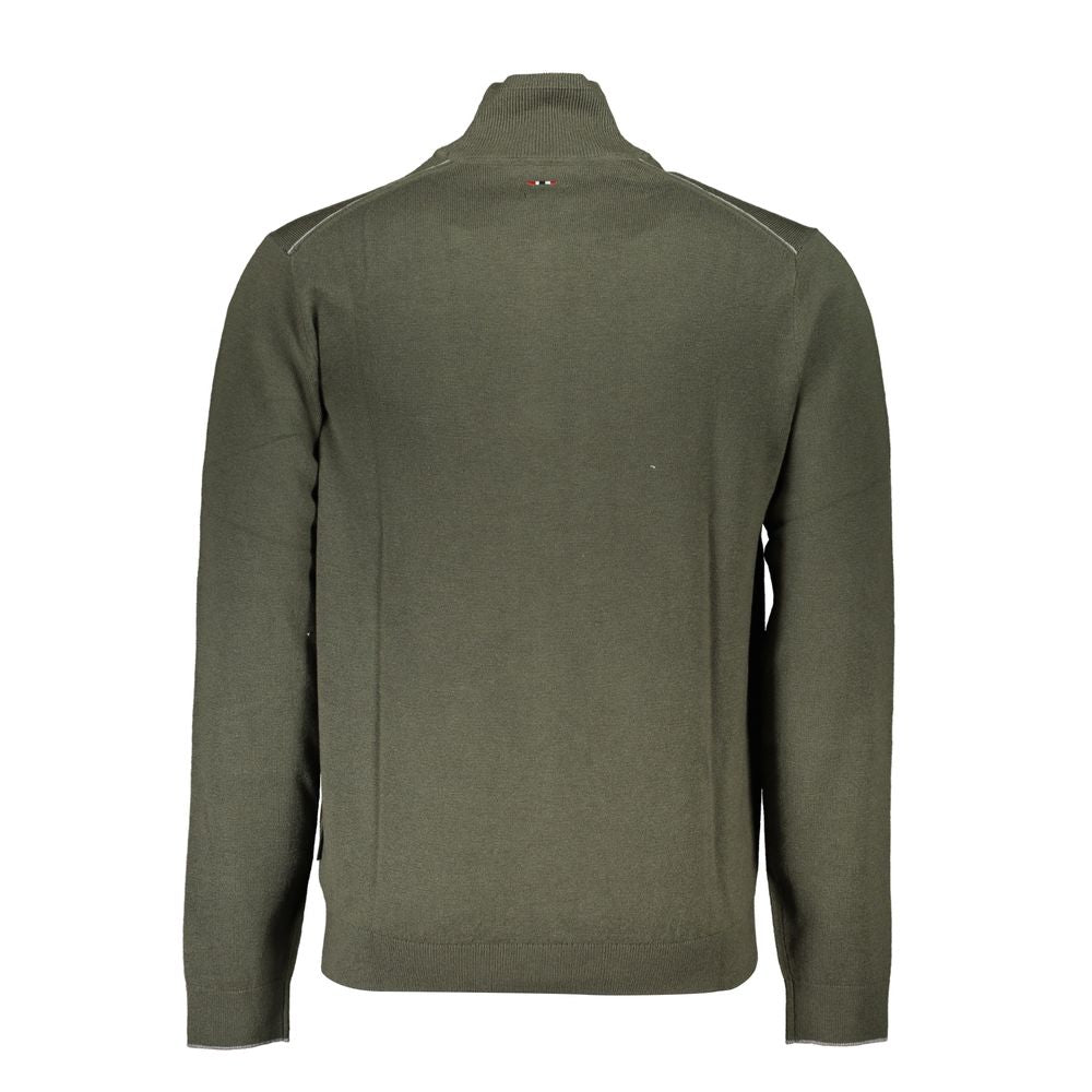 Napapijri Green Fabric Men Sweater Mens Sweater