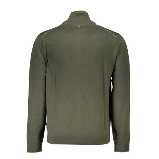 Napapijri Green Fabric Men Sweater Mens Sweater