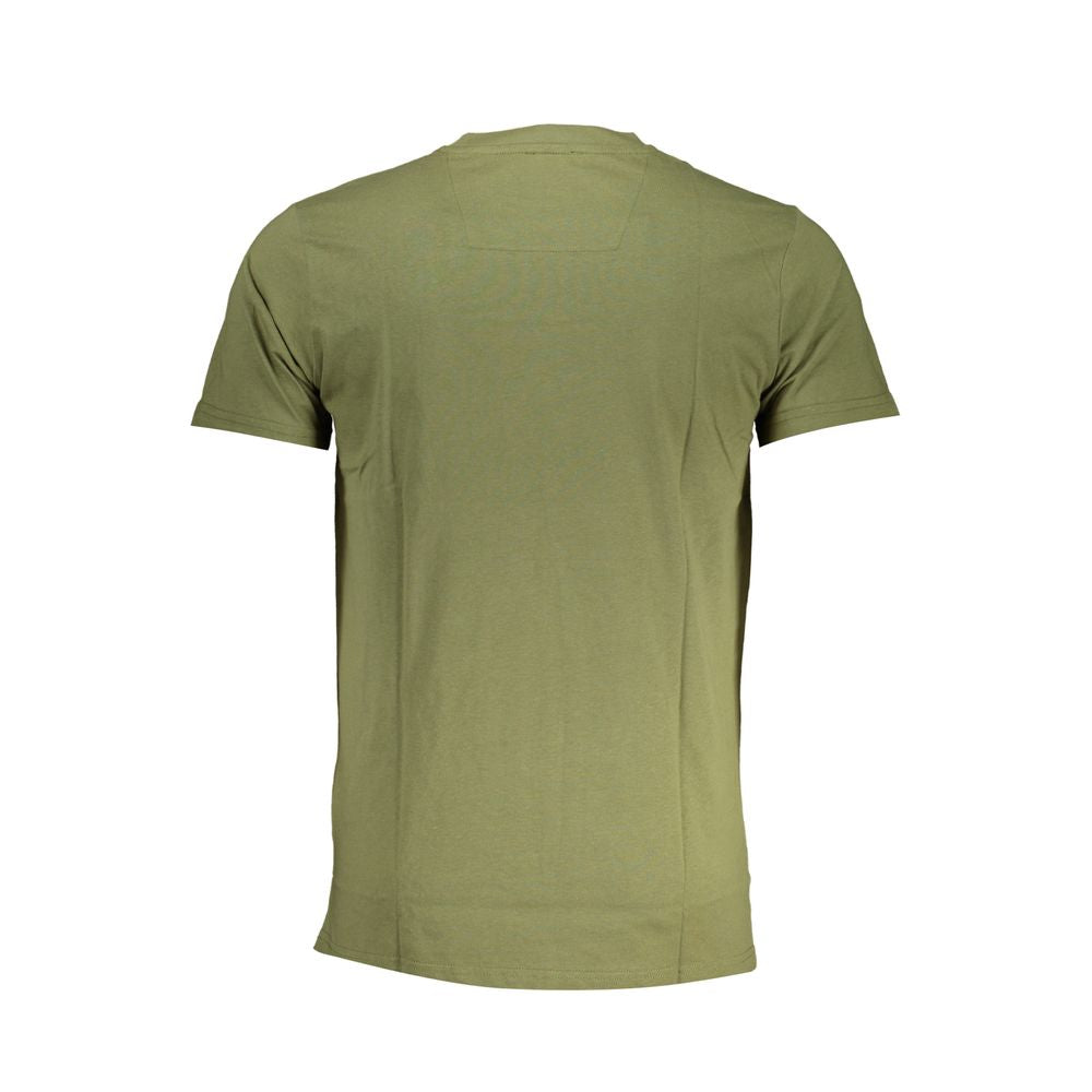 Cavalli Class Green Cotton T-Shirt Mens T-Shirt