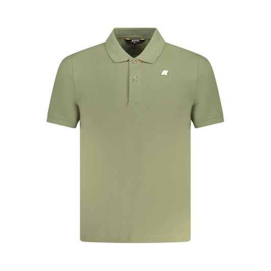 K-WAY Green Cotton Polo Shirt Mens T-Shirt