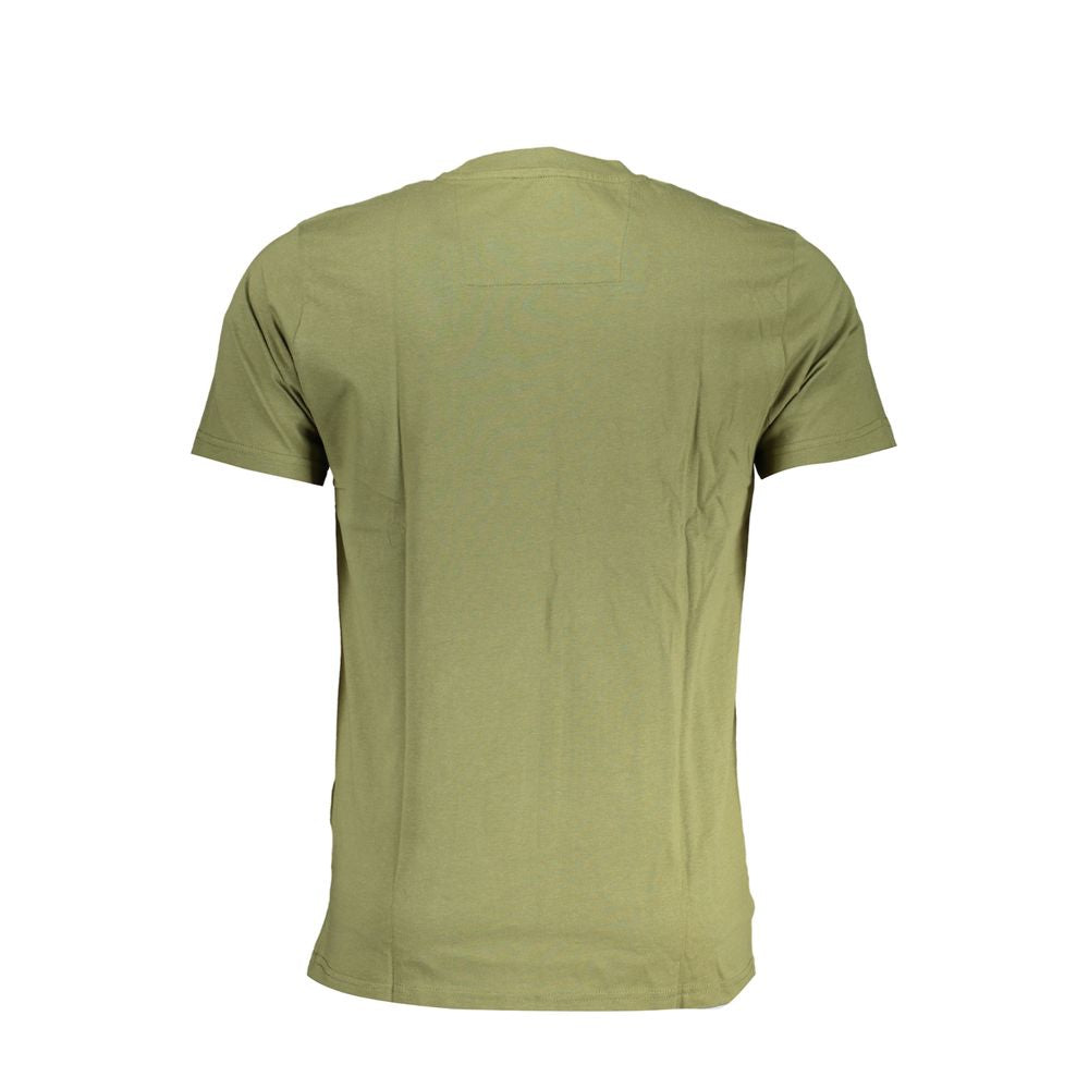 Cavalli Class Green Cotton T-Shirt Mens T-Shirt