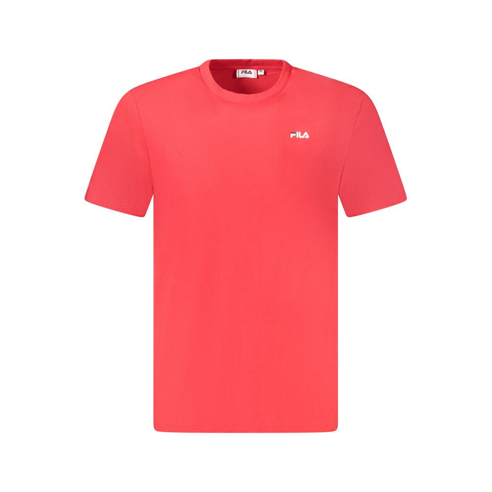 Fila Red Organic Cotton Men's T-Shirt Mens T-Shirt