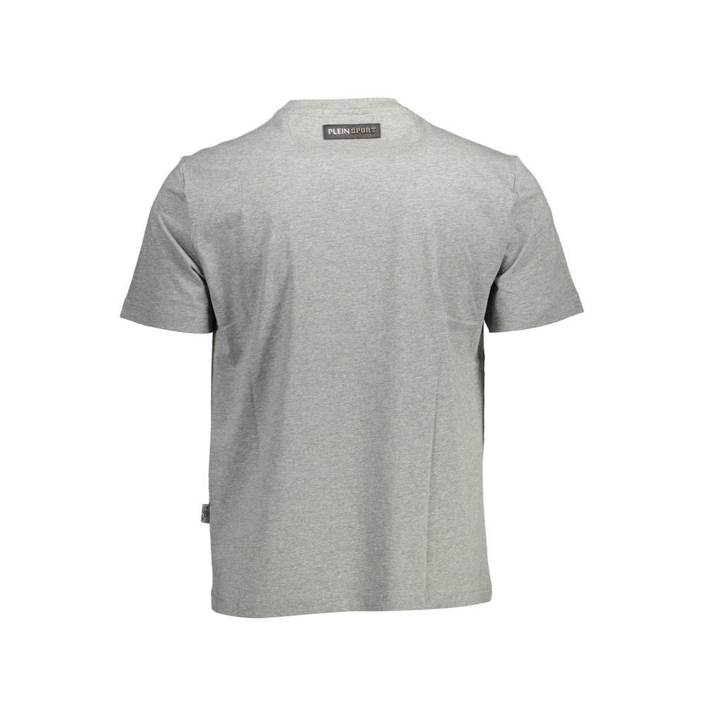 Plein Sport Brown Cotton Men T-Shirt Mens T-Shirt