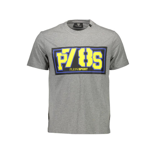 Plein Sport Brown Cotton Men T-Shirt Mens T-Shirt