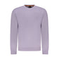 Hugo Boss Purple Cotton Men Sweater Mens Sweater