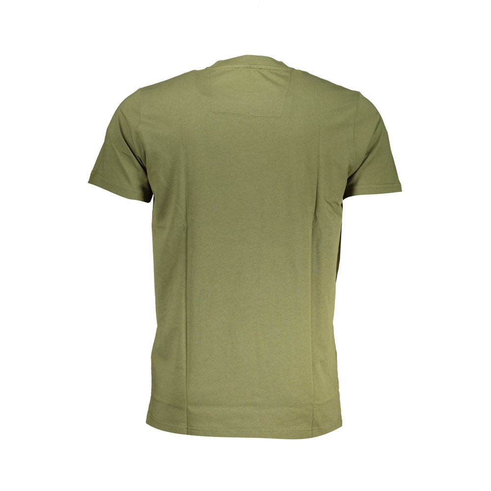 Cavalli Class Green Cotton T-Shirt Mens T-Shirt