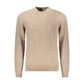 Hugo Boss Beige Cotton Men Sweater Mens Sweater