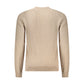 Hugo Boss Beige Cotton Men Sweater Mens Sweater