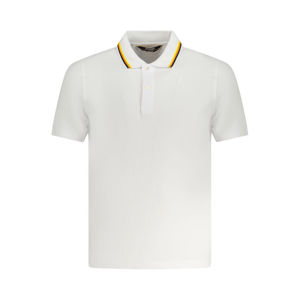K-WAY White Cotton Polo Shirt Mens T-Shirt