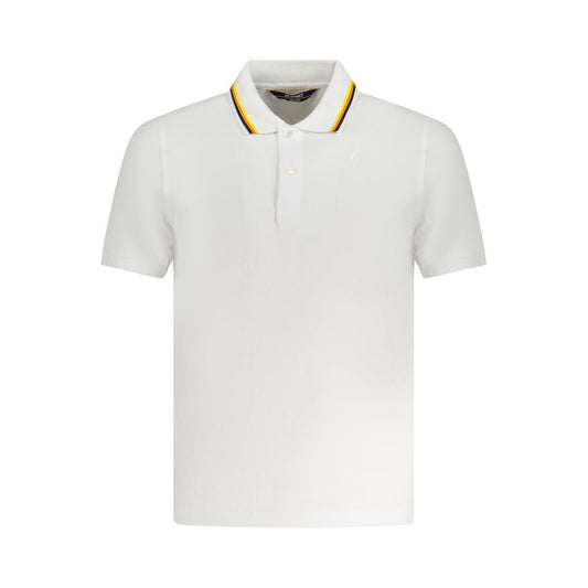 K-WAY White Cotton Polo Shirt Mens T-Shirt