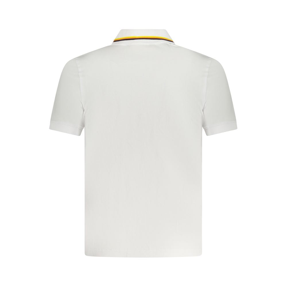 K-WAY White Cotton Polo Shirt Mens T-Shirt