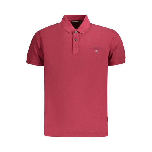 Napapijri Red Cotton Polo Shirt