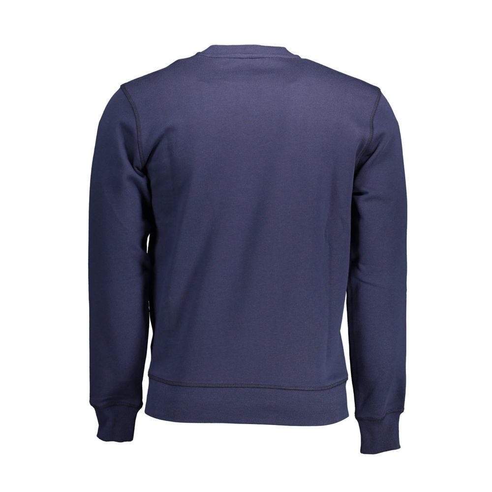 North Sails Blue Cotton Men Sweater Mens Sweater