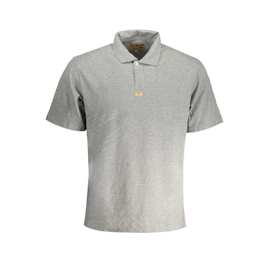 La Martina Brown Cotton Men Polo Shirt Mens T-Shirt
