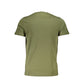 Cavalli Class Green Cotton Men T-Shirt Mens T-Shirt