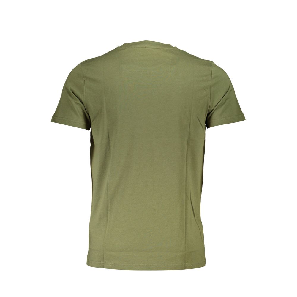 Cavalli Class Green Cotton Men T-Shirt Mens T-Shirt