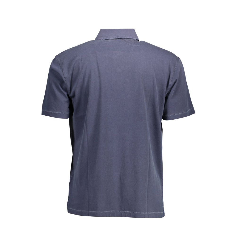 Gant Blue Cotton Men Polo Shirt Mens T-Shirt