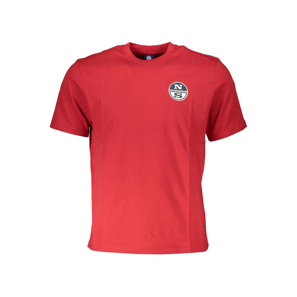 North Sails Red Cotton T-Shirt Mens T-Shirt