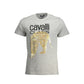 Cavalli Class Brown Cotton Men T-Shirt Mens T-Shirt