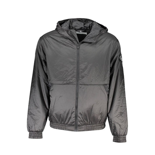 Calvin Klein Black Recycled Polyester Men Jacket Mens Jacket