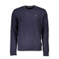 Napapijri Blue Cotton Men Sweater Mens Sweater