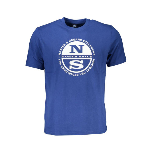 North Sails Blue Cotton T-Shirt Mens T-Shirt
