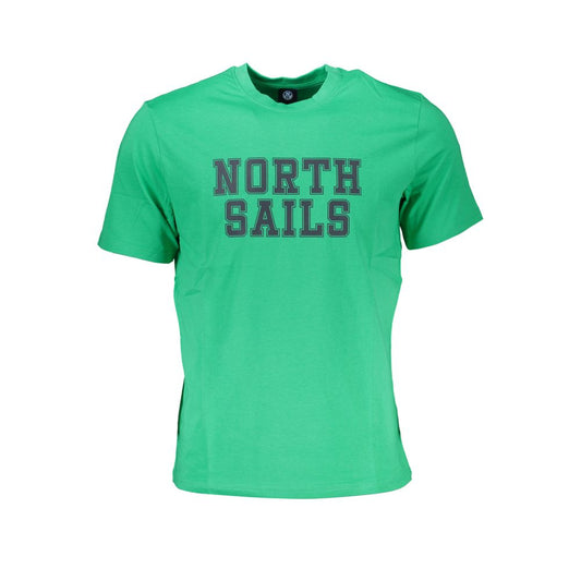 North Sails Green Cotton T-Shirt Mens T-Shirt