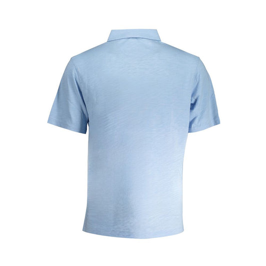 La Martina Light Blue Cotton Men Polo Shirt Mens T-Shirt