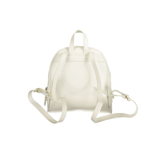 Mario Valentino White Polyethylene Backpack Womens Backpack