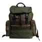 Dolce & Gabbana Green Patchwork Travel Backpack Military Bag
