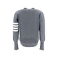 Thom Browne Gray Fleece Wool Cardigan