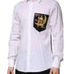 Dolce & Gabbana White Cotton MARTINI Long Sleeve Formal Shirt