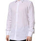Dolce & Gabbana White Cotton Long Sleeves Collared Formal Shirt
