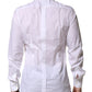 Dolce & Gabbana White Cotton GOLD Long Sleeves Formal Shirt
