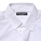 Dolce & Gabbana White Collared Long Sleeves Dress Formal Shirt
