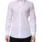 Dolce & Gabbana White MARTINI Long Sleeves Dress Formal Shirt