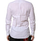 Dolce & Gabbana White MARTINI Long Sleeves Dress Formal Shirt
