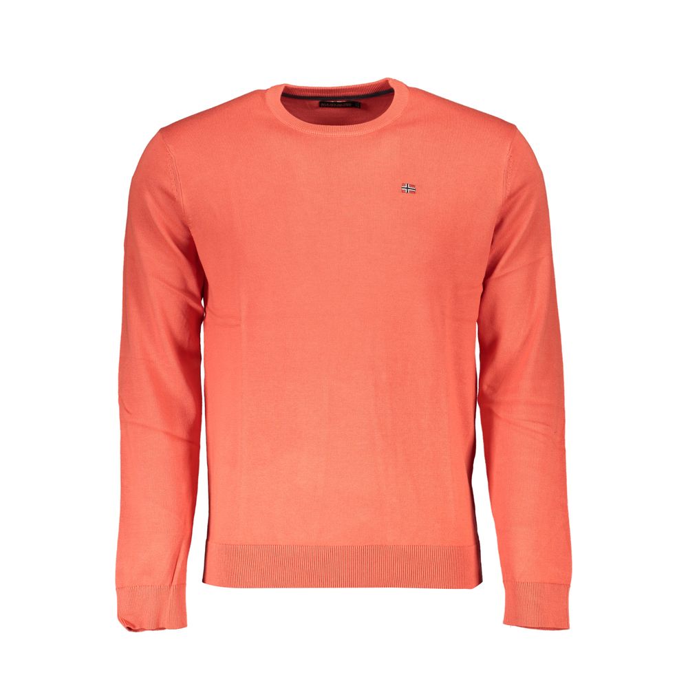 Napapijri Red Cotton Men Sweater Mens Sweater