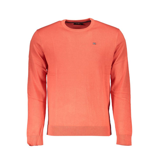 Napapijri Red Cotton Men Sweater Mens Sweater