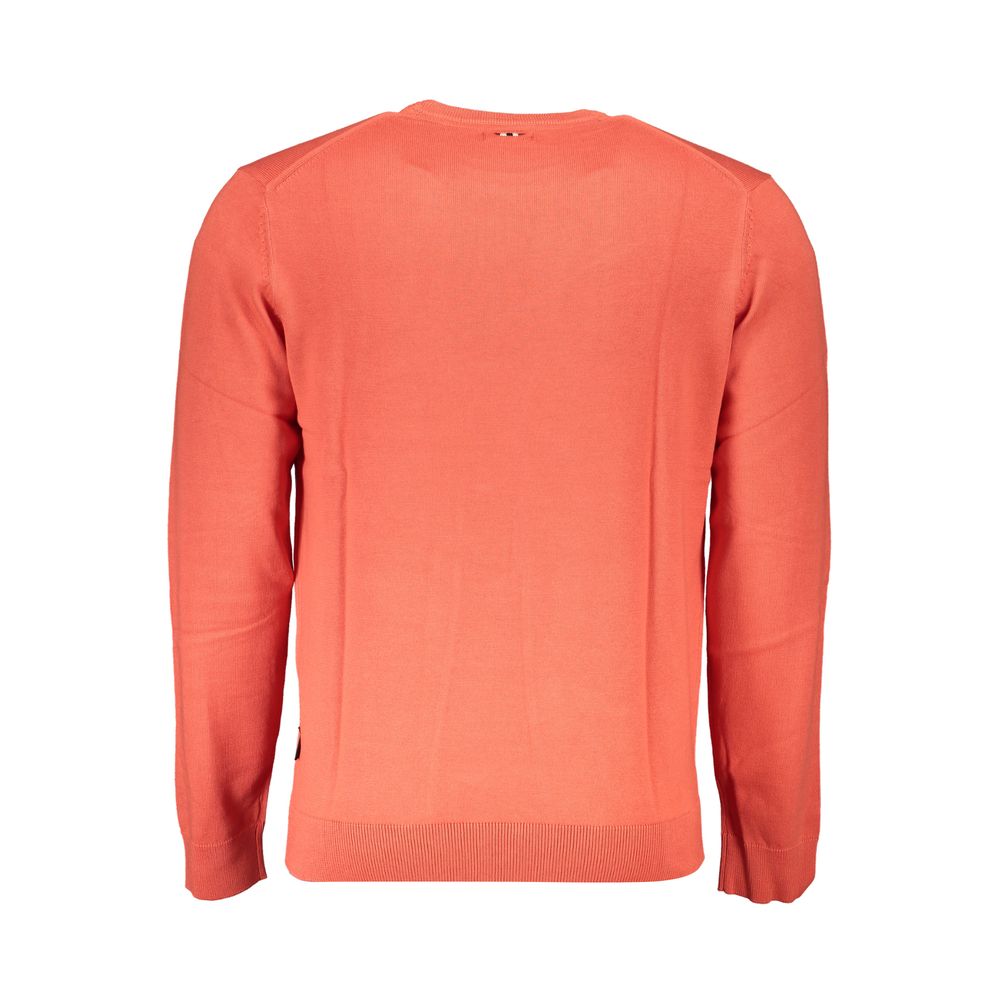 Napapijri Red Cotton Men Sweater Mens Sweater