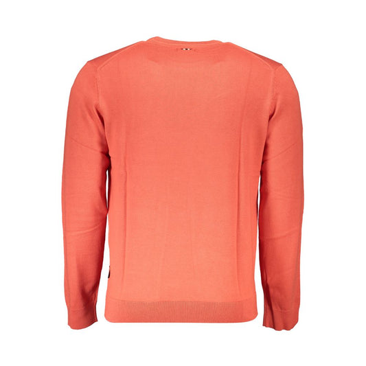Napapijri Red Cotton Men Sweater Mens Sweater