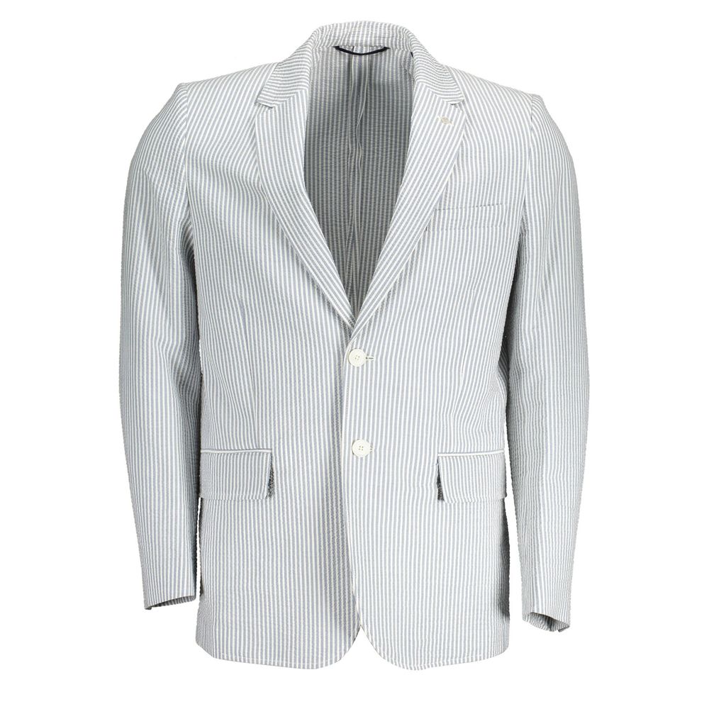 Gant White Cotton Men Jacket Mens Jacket