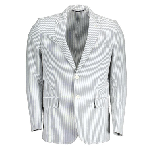 Gant White Cotton Men Jacket Mens Jacket