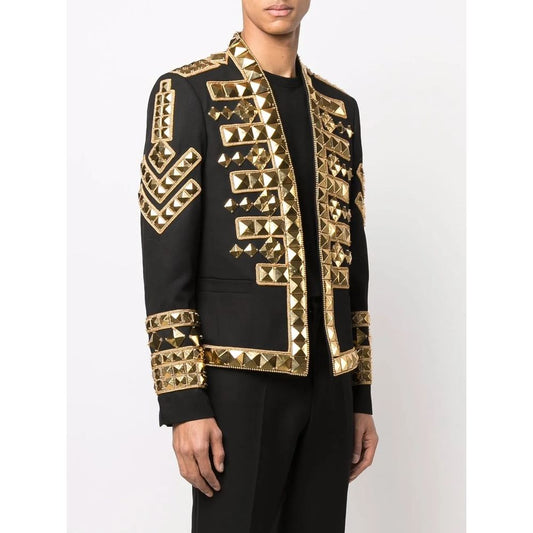 Balmain Black Acetate Men's Blazer Mens Blazer