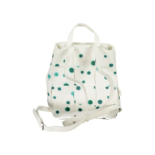 Desigual White Polyethylene Backpack Womens Backpack