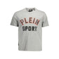 Plein Sport Gray Cotton Men T-Shirt Mens T-Shirt